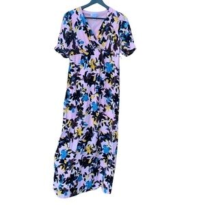 Motherhood women's size small maxi floral dress, pit to pit 15"